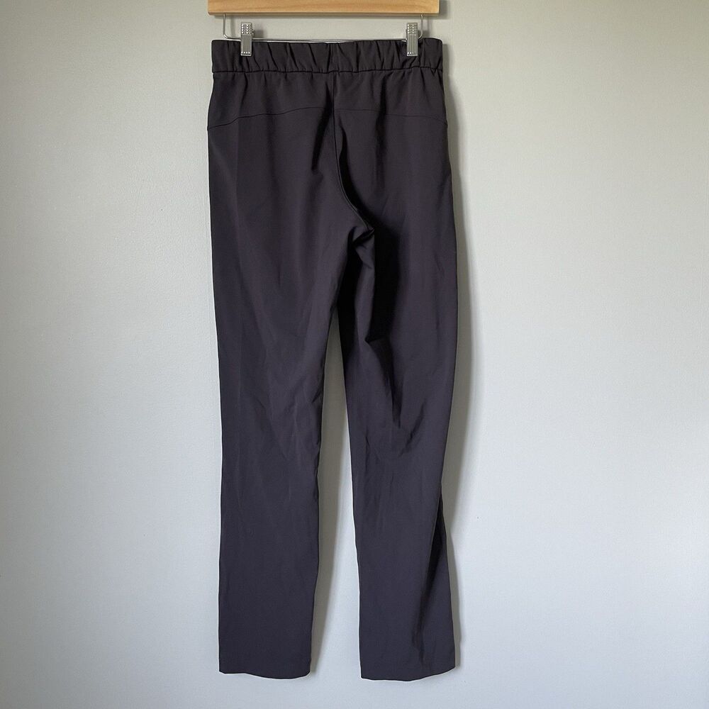 Lululemon On The Fly Athletic Performance Pants Black Gray Women's 6 Tall 31.5" - Picture 2 of 11